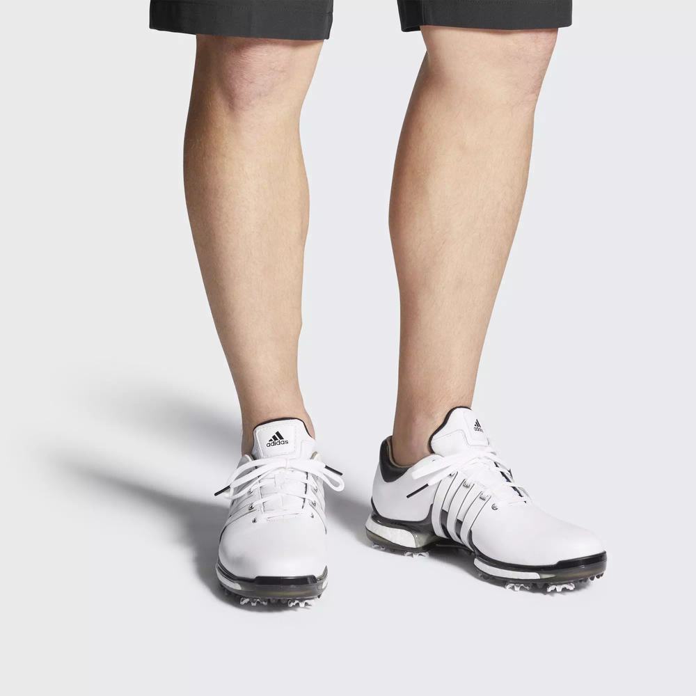 Adidas Tour 360 Boost 2.0 Tenis De Golf Blancos Para Hombre (MX-61221)